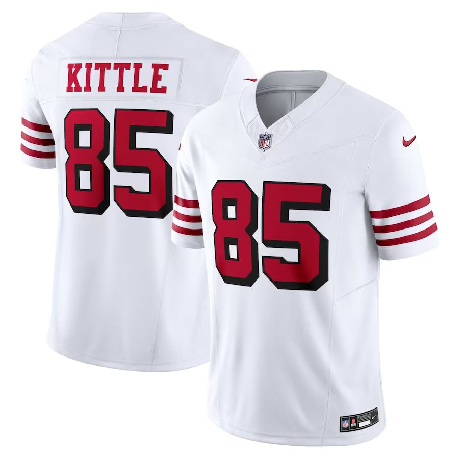 Men San Francisco 49ers #85 George Kittle Nike White Alternate Vapor F.U.S.E. Limited NFL Jersey->san francisco 49ers->NFL Jersey